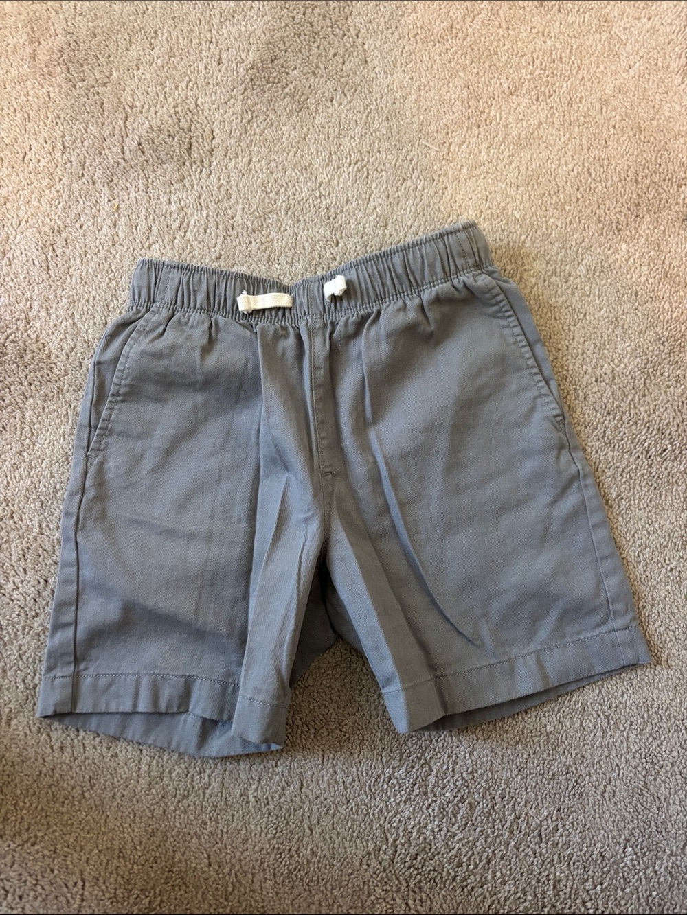 Crewcuts White-Trim Grey Pull-On Shorts